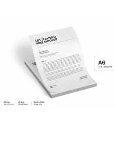 تراکت A6 تحریر 80 گرم سیاه سفید (تعداد کم)