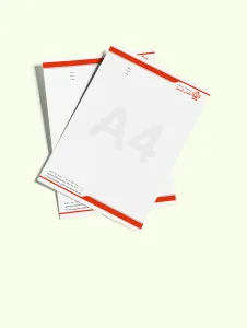 سربرگ A4 کاغذ کتان (تعداد کم)
