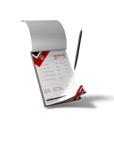 فاکتور کاربن لس دو رنگ قرمز و مشکی