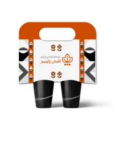 هولدر لیوان 2تایی دسته دار چهار رنگ