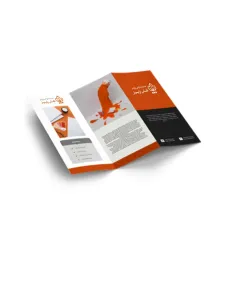 بروشور 3 لت تراکت تحریر 80 گرم تا شده