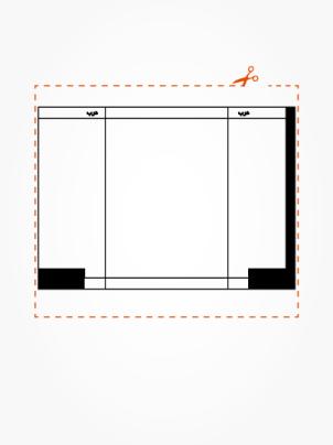 قالب پاکت A5 کیسه‌ای
